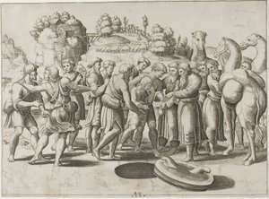 Joseph såld av sina bröder av Master of the Die