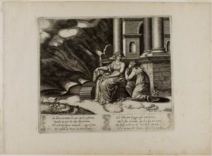 Proserpina ger Psyche skönhetens box av Master of the Die