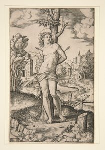 St Sebastian av Master of the Die