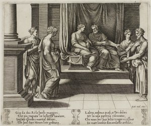 De två systrarna av Psyche är gifta med kungar; ...Psyche presenteras för en kung av Master of the Die