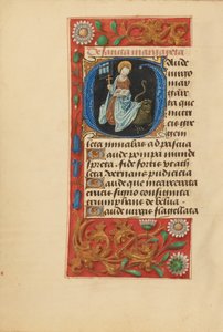 Initial G: Saint Margaret av Master of the Dresden Prayer Book