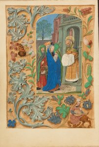 Presentationen i templet av Master of the Dresden Prayer Book