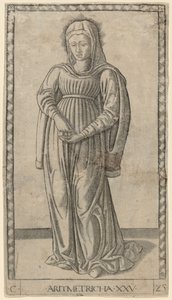 Aritmetricha (Aritmetik) av Master of the E Series Tarocchi