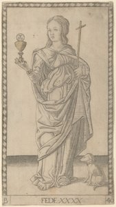 Fede (tro) av Master of the E Series Tarocchi