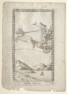 Luna (från Tarocchi, serie A: Firmaments of the Universe, #41) av Master of the E Series Tarocchi