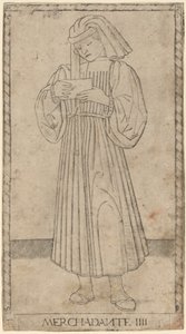 Merchadante (handlare) av Master of the E Series Tarocchi