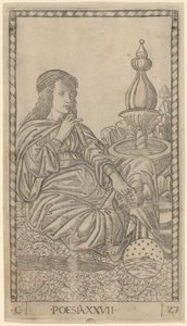 Poesia (poesi) av Master of the E Series Tarocchi