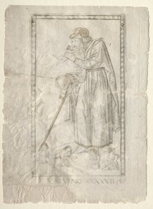 Saturnus (från Tarocchi, serie A: Universums firmaments, #47) av Master of the E Series Tarocchi