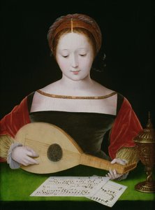 Maria Magdalena spelar en lut