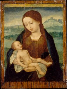 Jungfru och barn, ca. 1525-50. av Master of the Female Half Lengths