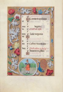 Hours of Queen Isabella the Catholic, Queen of Spain: Fol. 10v, september, ca. 1500. av Master of the First Prayerbook of Maximillian