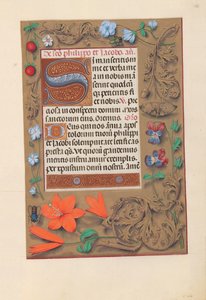 Hours of Queen Isabella the Catholic, Queen of Spain: Fol. 176r, c. 1500. av Master of the First Prayerbook of Maximillian