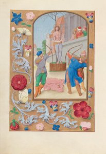Hours of Queen Isabella the Catholic, Queen of Spain: Fol. 177v, S:t Sebastian, ca. 1500. av Master of the First Prayerbook of Maximillian
