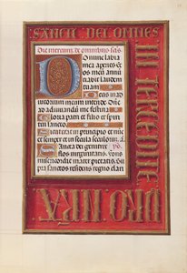 Hours of Queen Isabella the Catholic, Queen of Spain: Fol. 38r, c. 1500. av Master of the First Prayerbook of Maximillian