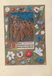 Hours of Queen Isabella the Catholic, Queen of Spain: Fol. 61r, Kiss of Judas, ca. 1500. av Master of the First Prayerbook of Maximillian