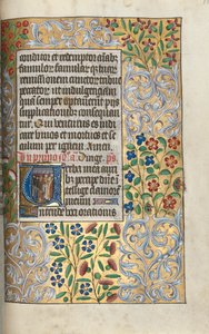 Tidsbok Användning av Rouen: fol. 110r, Mässa för de döda inledningsvis, ca. 1470.