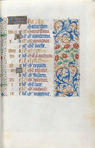 Tidsbok Användning av Rouen: fol. 12r, c. 1470. av Master of the Geneva Latini