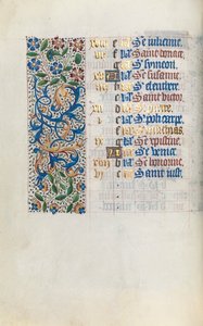 Tidsbok Användning av Rouen: fol. 2v, c. 1470. av Master of the Geneva Latini