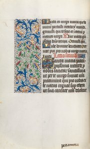 Tidsbok Användning av Rouen: fol. 35v, c. 1470. av Master of the Geneva Latini