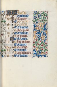 Tidsbok Användning av Rouen: fol. 7r, c. 1470. av Master of the Geneva Latini