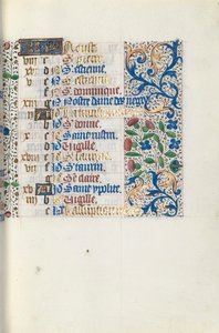Tidsbok Användning av Rouen: fol. 8r, c. 1470. av Master of the Geneva Latini