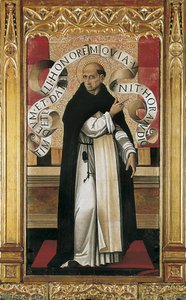 Saint Vincent Ferrer (1350-1419) (målning) av Master of the Grifo