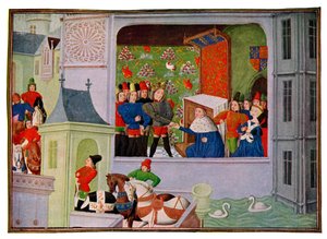 Intervju med Richard II och hertigen av Gloucester, 1300-talet 1400-talet.