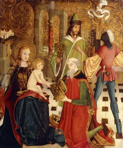 Tillbedjan av Magi av Master of the High Altar of