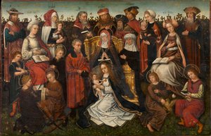The Family of St. Anne, ca 1500-10 (olja på panel) av Master of the Holy Family of St. Anne