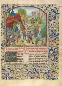 Alexanders sjukdom vid Cydnusfloden och Sisinnes död av Master of the Jardin de vertueuse consolation and assistant