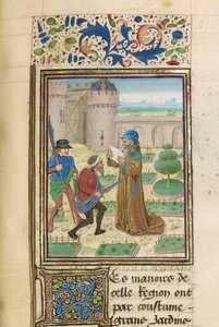 Parmenions död, ca 1470-1475. av Master of the Jardin de vertueuse consolation