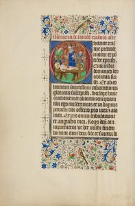 Inledande O: Sankt Erasmus martyrdöd av Master of the Llangattock Hours