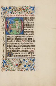 Inledande O: Sankt Sebastians martyrium av Master of the Llangattock Hours