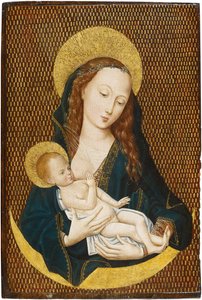 Maria lactans på en halvmåne, ca 1485 av Master of the Magdalen Legend,