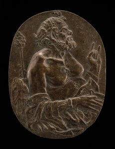 En satyr, sent 1400-tal eller tidigt 1500-tal. av Master of the Martelli Mirror