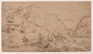 Alplandskap av Master of the Mountain Landscapes