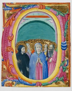 All Saints i ett initialt E eller O, ca. 1430-40.