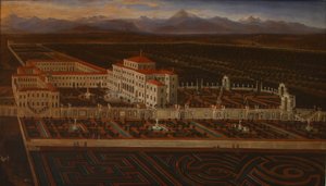 Palace och trädgårdar i Venaria Reale av Master of the Residenze Sabaude