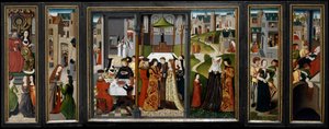 Sankt Godelieves liv och mirakel. av Master of the Saint Godelieve Legend