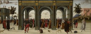Berättelsen om Griselda. Del II: Exil, c.1490-1495 av Master of the Story of Griselda