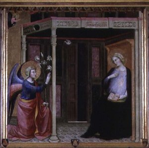 Bebådelsen (tempera på panelen)