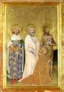 Richard II av England med sina skyddshelgon (den vänstra insidan av Wilton-diptyken)