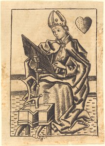 Sankt Augustinus av Master with the Banderoles