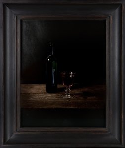 Sista måltiden i dödscellen, Adolf Eichmann, 2012 (digitalt transfertryck på pergament av getskinn) av Mat Collishaw