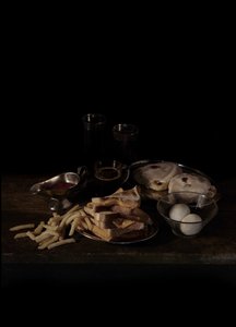 Sista måltiden i dödscellen, Texas; Gary Miller, 2011 (fotografi av C-typ) av Mat Collishaw