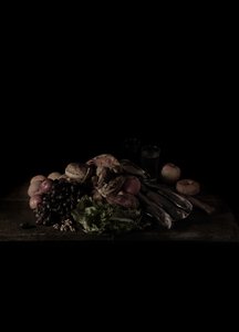 Sista måltiden i dödscellen, Texas; Juan Soria, 2011 (fotografi av C-typ)