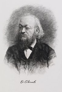 Porträtt av historikern Fjodor Fjodorovich Sokolov 1841-1909, 1900-talet av Mate