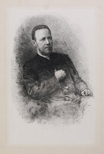Porträtt av historikern och journalisten Sergey Nikolayevich Shubinsky 1834-1913, 1900-talet av Mate