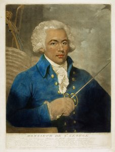 Monsieur de St. George, graverad av W. Ward, 1788 av Mather Brown