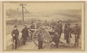 General Sherman och hans stab framför Atlanta, 19 juli 1864 av Mathew B. Brady